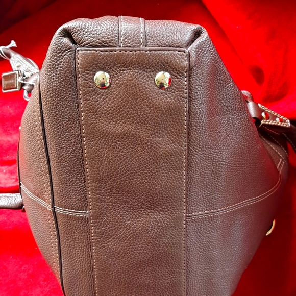 🎆SALE Coach Classy Soft Leather Brown Shoulder Bag Excellent Condition! - Picture 9 of 13